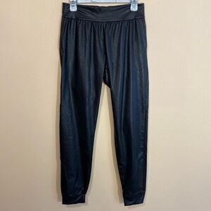 NWT Commando Black Faux Leather Jogger Pants Medium